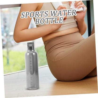High-Temperature Resistant Glass Water Bottle with Time Scale Large Capacity Stylish Design for Students and Home Use for Hydration Go