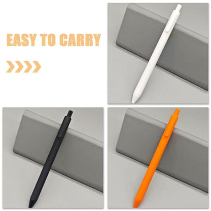 Baluue Retractable Gel Pens with Ergonomic Plastic Grip 12pcs Quick Dry Smooth Writing Ink Pens Minimalist Stylish Design for Comfortable Note Taking for School Work and Exams