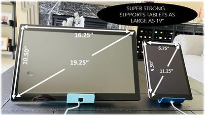 iFLEX Buddy Cell Phone and Tablet Stand Companion - Ideal for Air Travel, Work, and Home Use - Flexible Holder for All Mobile Devices - The Ultimate iPhone Cell Phone Stand Solution - color: Onyx