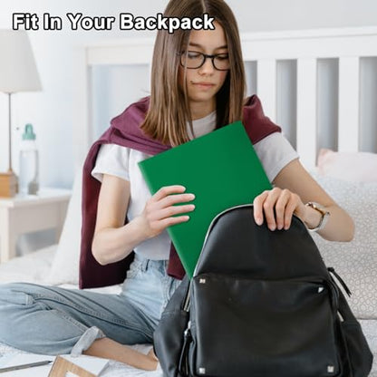 ViVin 60-Pack Green Plastic Folders with Pockets, Fits 8.5 x 11 Inch Letter Size Papers, Sturdy 2 Pocket Folders, Plastic Pocket Folder for Home School and Office - color: Green, size: 60 PACK
