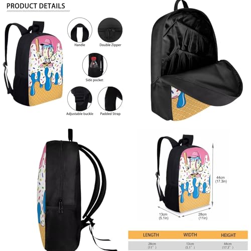 Cartoon Baseball Kids Backpack Set 3Pcs with Lunch Box Pencil Case Kids Backpack for Boys Portable Lunch Bag for Elementary Primary Middle School Bookbag - color: Cartoon Baseball
