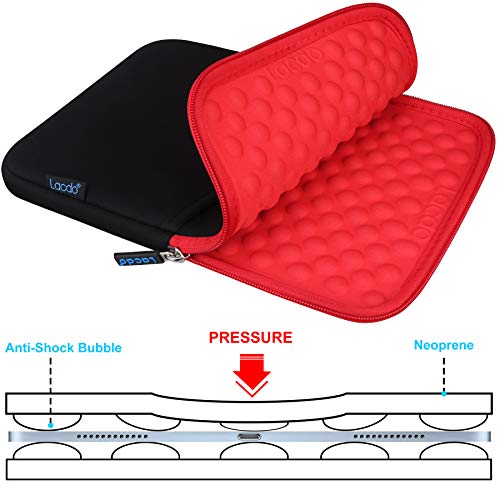 Lacdo Tablet Sleeve Case for 13 inch New iPad Air M4 M3 M2 2026-2024, 13 inch iPad Pro M5 M4 2025-2024, 12.9 inch iPad Pro 6 5 4 3 with Magic Keyboard and Smart Keyboard Folio Protective Bag, Red - color: Red, size: 12-13 Inch
