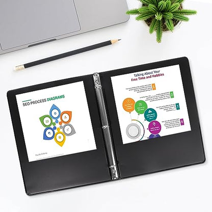 CIXILDTS 2-inch Round Ring Binder, Durable 2" 3 Ring Binder Fit Letter Size Paper, Black, 36-Pack - color: Black, size: 2", style: 36-Pack