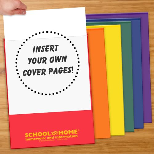 StoreSMART® School/Home Folders - 6-Pack - 6 Colors! - Letter-Size Twin Pocket - Durable, Archival Plastic - Made in U.S.A - SH900PCP6ENG - size: 1 six-pack (6 total)