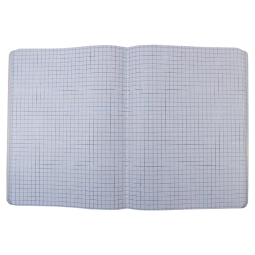 Top Flight Sewn Marble Composition Book, Black/White, Quad Rule, 4 Squares per Inch, 9.75 x 7.5 Inches, 100 Sheets (41320) - size: 100 Count (Pack of 1)