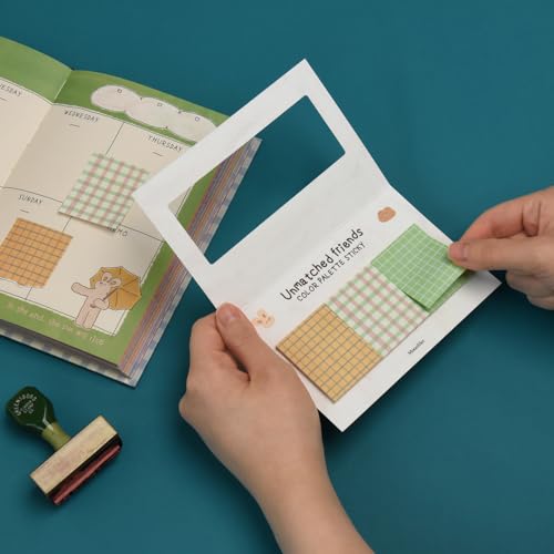 Monolike Color Palette Sticky Unmatched Friends A Set 4p - Self-Adhesive Memo Pad 30 Sheets - color: Unmatched Friends a Set