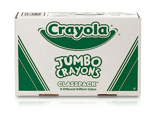 Crayola Jumbo Crayons Classpack (200ct), Large Toddler Crayons, Teacher Classroom Must Haves, Bulk School Supplies, Essential Preschool & Kindergarten Art Supplies - size: 200 Count (Pack of 1)