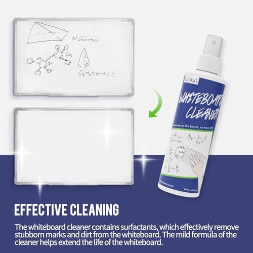 loukin Shag Dry Erase Eraser (3.4 Fl Oz Whiteboard Cleaner Included), Whiteboard Eraser with Suction Cup, Microfiber, Washable, for Classroom, Home and Office Use, Purple - size: Purple