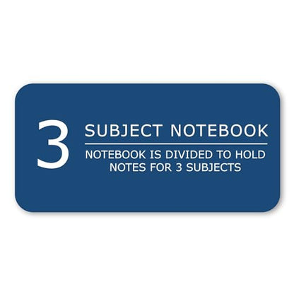 Roaring Spring College Ruled 3 Subject Notebook, Wirebound Writing Notebook, 24 Pack, 120 Sheets, 8 x 10.5 Inches, Made in USA, Ideal for Students, School, & Office - size: 3 Subject