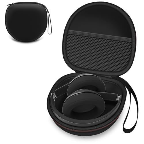 Headphone Case Compatible with BERIBES/TOZO/KVIDIO/Beats/Soundcore Anker Noise Cancelling Over-Ear Headphones, Black - color: 1.Black