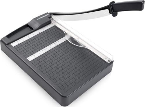 Paper Cutter,Paper Trimmer12" Cutting Length Heavy Duty Guillotine Paper Slicer with Safety Guard and Blade Lock,12 Sheets Capacity,Ideal for Offices,Homes,Printing Shops,Photo Studios - color: Grey