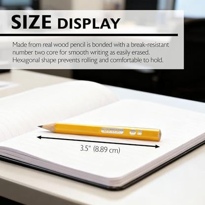 BAZIC PRODUCTS Pre-Sharpened #2 Golf Pencils, Hexagon Wood, 12-Case | HB graphite core, break-resistant, 3.5 in mini barrel, surveys, lottery, church, events, golf scores - size: 1 Count (Pack of 12)
