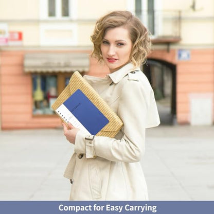 Spiral Notebook-5.75" x 8.125" College Ruled Journal with Inner Pockets and 160 Pages,PU Leather Cover Business Journal, Twin-Wire Binding Notebook Perfect for Office & Home School Supplies Navy Blue - color: 006-Navy Blue-1pack, size: A5-160 pages