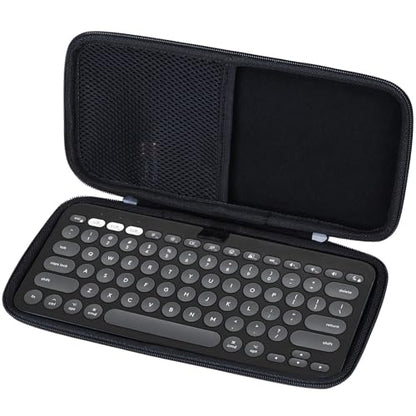 Lebakort Hard Case Compatible with Logitech Pebble Keys 2 K380s K380 Keyboard (Graphite Case) - color: Graphite Case
