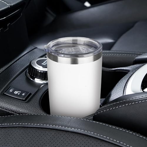 20oz Tumbler with Lid Stainless Steel Insulated Tumblers Travel Coffee (4, Yellow/White/Light Green/Light Pink) - color: Yellow/White/Light Green/Light Pink