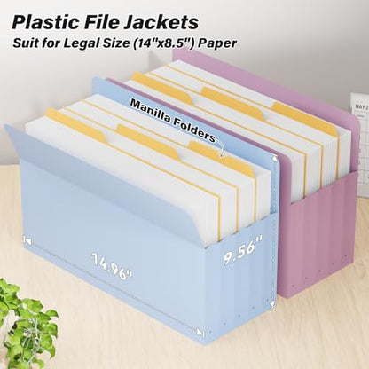 Ansook Legal Size Expanding File Folders,6 Pack Large Capacity 5.25" Expandable File Folders,Accordion File Organizer for Desk Cabinet,with Straight-Cut Tab,Office School Supplies - size: 5.25" Expansion, style: LEGAL (9.25"×14.75")