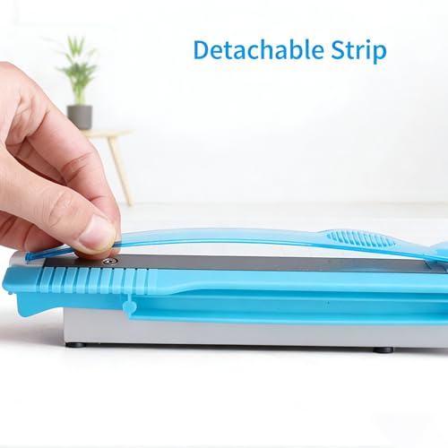 Mini Paper Cutter 6 Inch, Guillotine Paper Trimmer with Safety Blade | Portable Paper Cutting Board for Cardstock, Photos, Scrapbooking, Cards, Labels, Coupons, Office, Home and Craft Projects