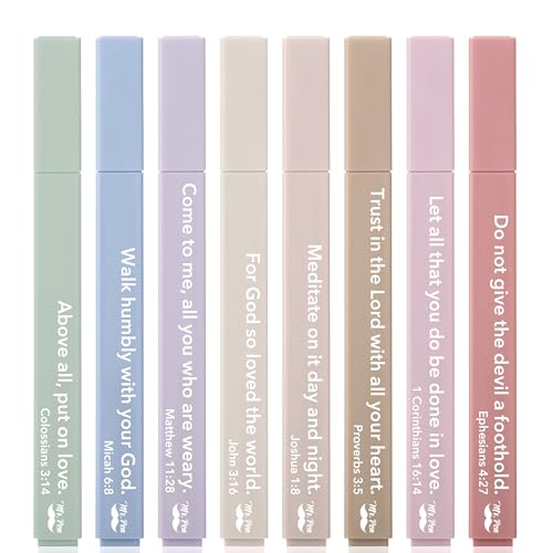 Mr. Pen- Bible Highlighters with Color-Coding System, 8 Pack | Soft Chisel Tip, Aesthetic Highlighters Assorted Colors - color: Earthy, size: 8 Pack