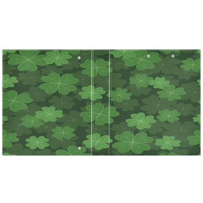 Saint Patrick's Day Clover 3-Ring Binder,1.5 Inch D-Ring Organizer Folder Clipboard Binder for Work Office School - color: Coloe10