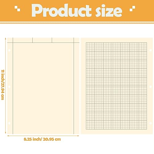 Seajan 5 Pcs Engineering Paper Notebook Engineer Computation Pad,Yellow - color: Yellow