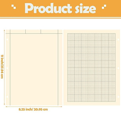 Seajan 5 Pcs Engineering Paper Notebook Engineer Computation Pad,Yellow - color: Yellow