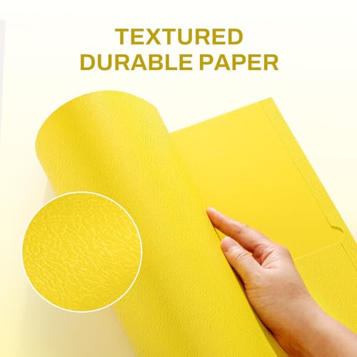 SUNEE 2 Pocket Folders with Prongs (25 Pack, Yellow), Paper Folders with 2 Pockets and 3 Prongs Fit Letter Size Paper, Folders with Prongs for School Office Home Business - color: Yellow