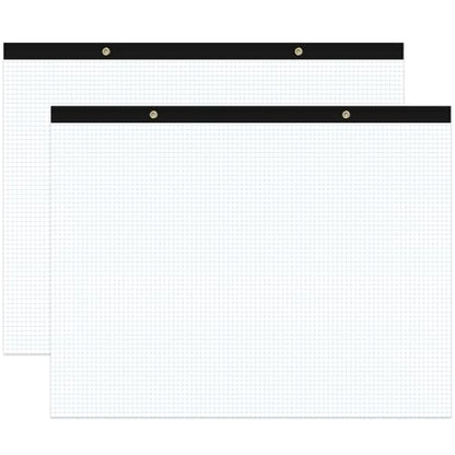 (2-Pack) Large Engineering Graph Paper Pad - 22" x 17" Grid Paper Notepad, 4"x4" Blue Grid 100 Sheets/200 Pages Paper for Engineer Architect Designer Mathematician Draftsman - size: 2-Pack, style: 22" x 17"