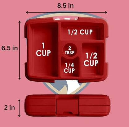FOCO NHL Unisex-Adult Officially Licensed Team Color Stripe Primary Logo Hockey Leak Proof 5 Compartment Bento Lunch Box - Florida Panthers - color: Florida Panthers