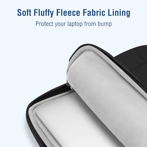 MOSISO Laptop Case 13.3 inch,13-13.3 inch Puffy Laptop Sleeve Compatible with MacBook Neo 13/Air 13 13.6/Pro/Pro 14,HP Dell ASUS Lenovo,Rectangle Quilted Bag with Handle&Flower Pendant, Black - color: Black, size: 13.3 inch