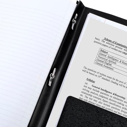 Five Star 2-Pocket Folder, Plastic Folder with Stay-Put Tabs and Prong Fasteners, Holds 8-1/2" x 11" Paper, Black (72113) - color: Black, size: 1 Count (Pack of 1)