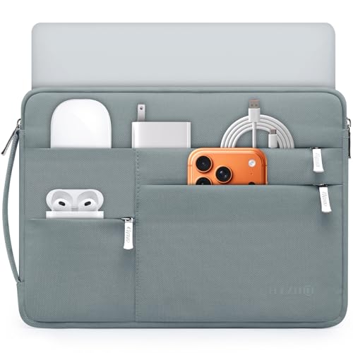 HYZUO 13 Inch Laptop Case Sleeve Bag for MacBook Air 13 M5 A3449 M4 M3 M2 M1 2026-2018, 13" MacBook Neo 2026 A3404, MacBook Pro 13 M2 M1 2026-2016, iPad Air/Pro 13, Surface Pro, XPS 13, Ash Blue - color: Ash Blue, size: 13 Inch