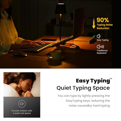 cimetech Wireless Keyboard Mouse Combo, Compact Full Size Wireless Keyboard and Mouse Set Less Noise Keys 2.4G Ultra-Thin Sleek Design for Windows, Computer, PC, Notebook, Laptop - Blue - color: Blue