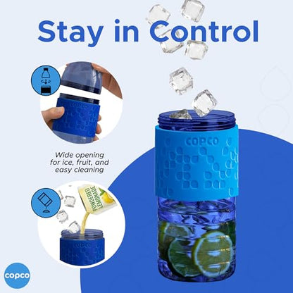 Copco Hydra Water Bottle 16.9 oz - Navy & Blue, Set of 2 - color: Navy/Blue