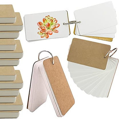 500 Pcs Flash Cards 2x3 Inch Index Cards with Ring Lined Note Card Bood Flashcards, Mini Blank Flash Cards 2x3 White Card Pad Index Note Bood 2 x 3 Notecards for Studying School Supply College - color: White