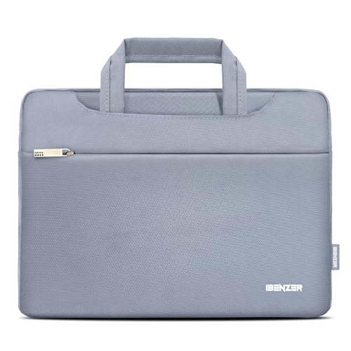 IBENZER Laptop Sleeve Bag for MacBook Air/Pro 13 13.3 14 inch, Carrying Case for 13 in Surface/HP/Dell/Lenovo Chromebook, Laptop Cover for M1 M2 Mac Air/Pro 13"-14”, Lavendar Gray, BG13-LVGY - color: Lavendar Gray, size: 13 INCH