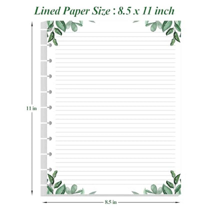 (3-Pack) A4 TUL Discbound Lined Refill Paper, 11-Disc Discbound Ruled Filler Paper, Letter Size 300Sheets / 600Pages Loose-Leaf, 100gsm, 8.5'' x 11'', Leaf - size: 300 Sheets, style: 11-Disc/Letter Size
