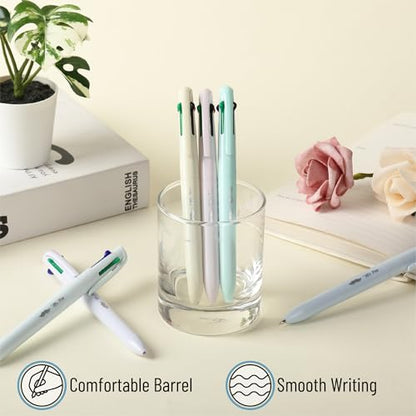 Mr. Pen- Ballpoint Multicolor Pen in One, 4-in-1, 6 Pack, Colorful Ink | Retractable Multi Color Pens All in One