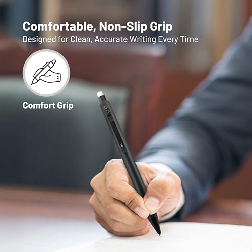 Everyman Black Grafton Pen and Pencil Set | Premium EDC Metal Gel Ink Pen + Mechanical Pencil | Refillable Executive Writing Tools for Office, Business, Men’s Gift & Daily Use - color: Black, style: Pen and Pencil Set