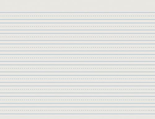 School Smart Skip-A-Line Ruled Writing Paper, 1/2 Inch Ruled Long Way, 11 x 8-1/2 Inches, Pack of 500,White - size: 11" x 8.5" - 1/2" Ruled