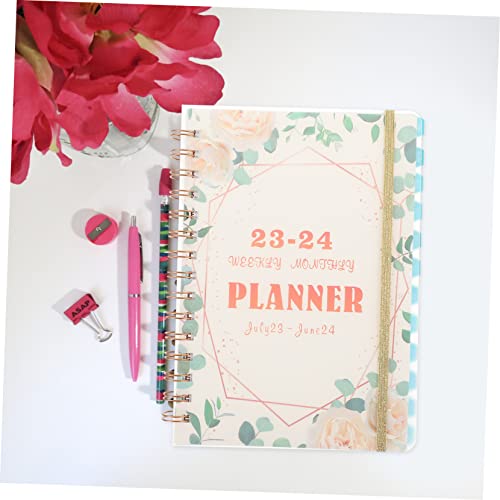 Portable Academic Planner Organizer Daily Agenda Notebook for Scheduling Note Taking Work Planning Weekly Calendar Memo Sections Stickers