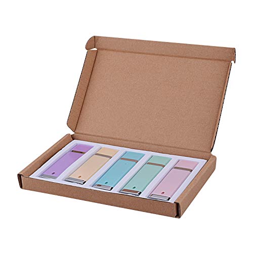 KOOTION 5 X 16GB Enamel USB 2.0 Flash Drive Thumb Drives Memory Stick - 5 Colors (Blue, Green, Pink, Purple, Yellow,) - size: 16GB