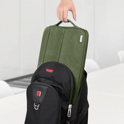 Voova Laptop Sleeve Carrying Case 14 15 Inch Compatible with MacBook Air 15 M2/M3/M4 2022-2025, MacBook Pro 15, Hp Chromebook 14, Waterproof Slim Computer Cover Bag,Army Green - color: Army Green, size: 14-15 Inch
