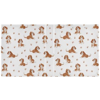 Cavalier King Charles Spaniel Dog Round Ring Binders 1.5 Inch 3 Ring Binder with Clipboard Holds 200 Sheets Office Home School - color: Multicolored 12
