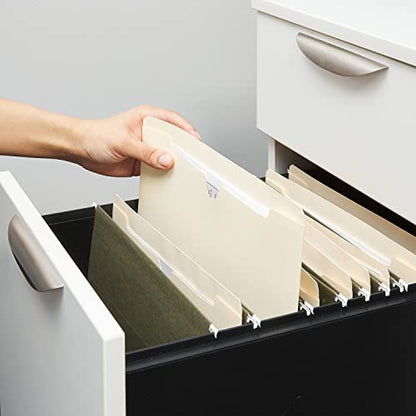 Staples Jacket File Folders, Letter Size, Manila, 2‑Inch Expandable Sides, Heavy‑Duty Construction – 50/Pack - style: 50 Pack