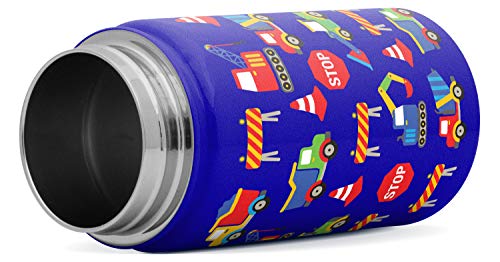 Simple Modern Kids Water Bottle with Straw Lid | 14oz Insulated Stainless Steel Kids Tumbler & Spill Proof Toddler Cup for School, Girls, Boys | Summit | Under Construction - color: -Under Construction, size: 14 Ounces