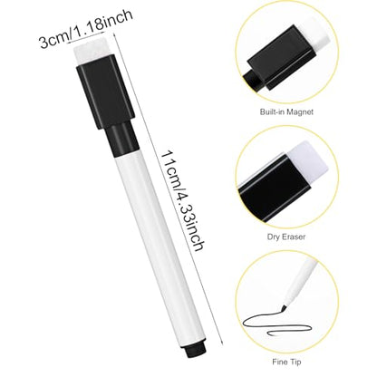 200 Pieces Magnetic Dry Erase Markers with Eraser Cap Whiteboard Markers Bulk Dry Erase Pens for Office School Supplies