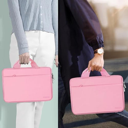 Hseok Laptop Case 13.3-14 Inch Sleeve,TSA Shockproof Computer Handbag,Compatible with MacBook Neo/Pro 14 M5/M4/M3/M2/M1,All Models 13.3" MacBook Air/Pro,XPS 13/14,Most 13-14 Notebooks,Pink - color: Pink