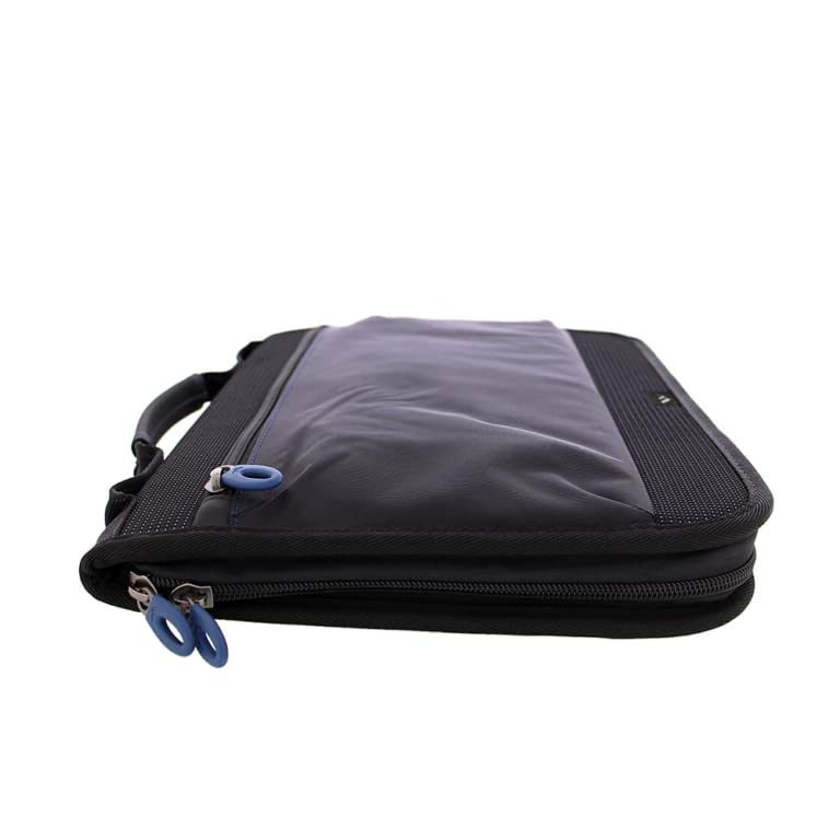 Brenthaven Tred Carry Folio Work-in Case Fits 11 inch Laptops, MacBook and Chromebooks - Durable, Lightweight, Slim and Secure Protection for College, School, Office, Business or Personal Use - Black