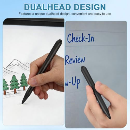 VILLCASE 4 Pack Stylus Pen for Touchscreens Whiteboard Stylus Pen with Dual-Head Design Fine Tip Screen for Tablets Phones Smart Boards Handwriting Drawing Note Taking 6.29In