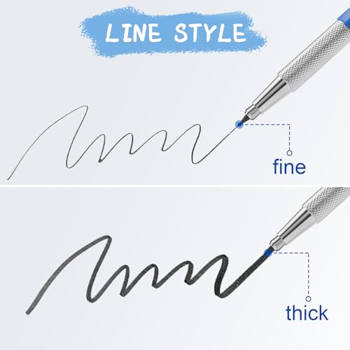 2.0mm Mechanical Pencil Lead Holder with Clip 2.0mm Pencil Metal Mechanical Clutch with Built-in Sharpener Automatic Graphite Lead Pencil for Construction, Draft Drawing, Art Sketching 2PCS - color: 2.0mm Pencils - 2 pcs